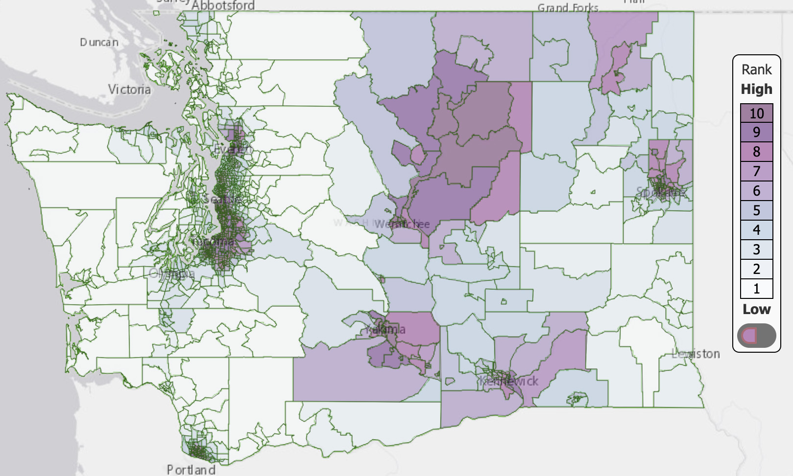 screenshot of map