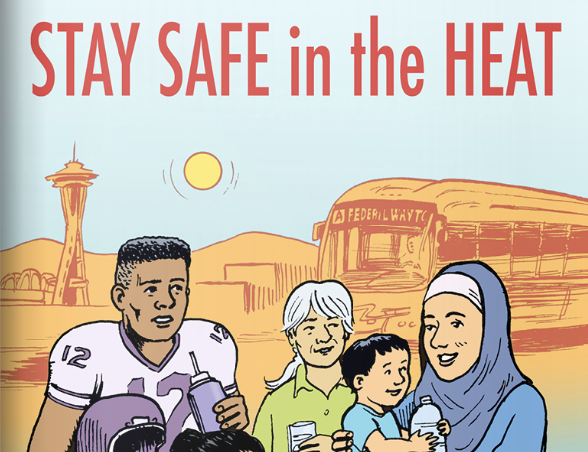 Cover of extreme heat comic strip