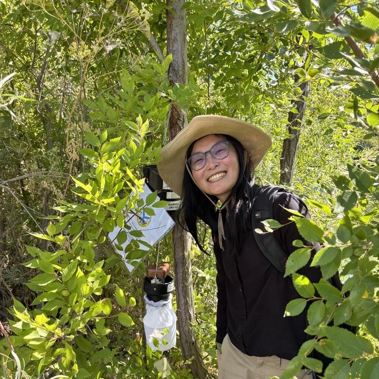 Sophia Li in the field