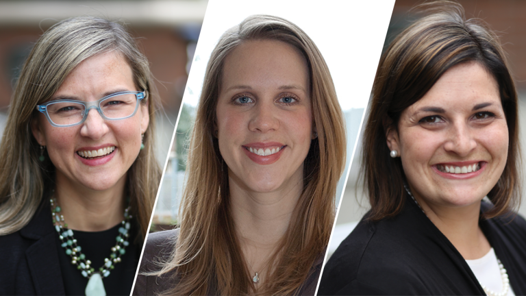 Headshots of Otten, Baker, Errett