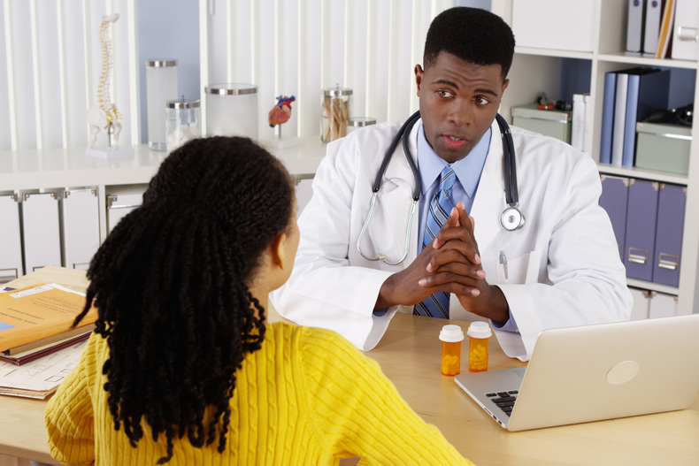 dr with patient